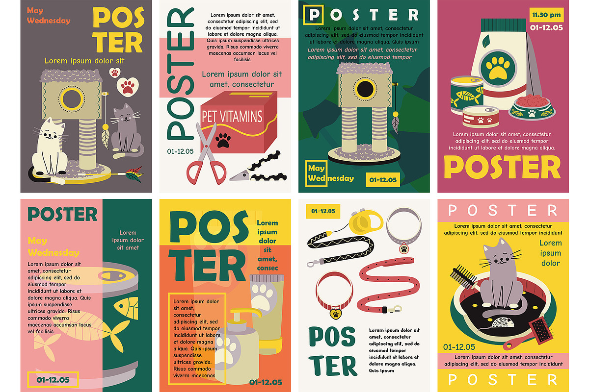 Pet, Posters, Banners., a Poster Template by KartInnka (Photo 2 of 4)