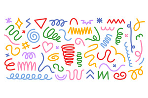 Abstract scribble stripe doodle, an Illustration by winwin.art