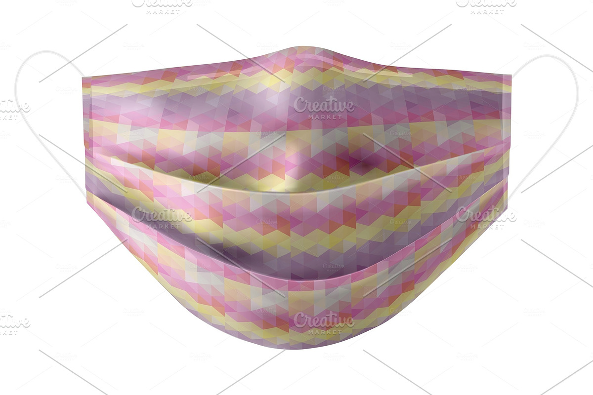 Protective medical face mask, a Mask Mockup by Kseniia_designer's shop (Photo 2 of 4)