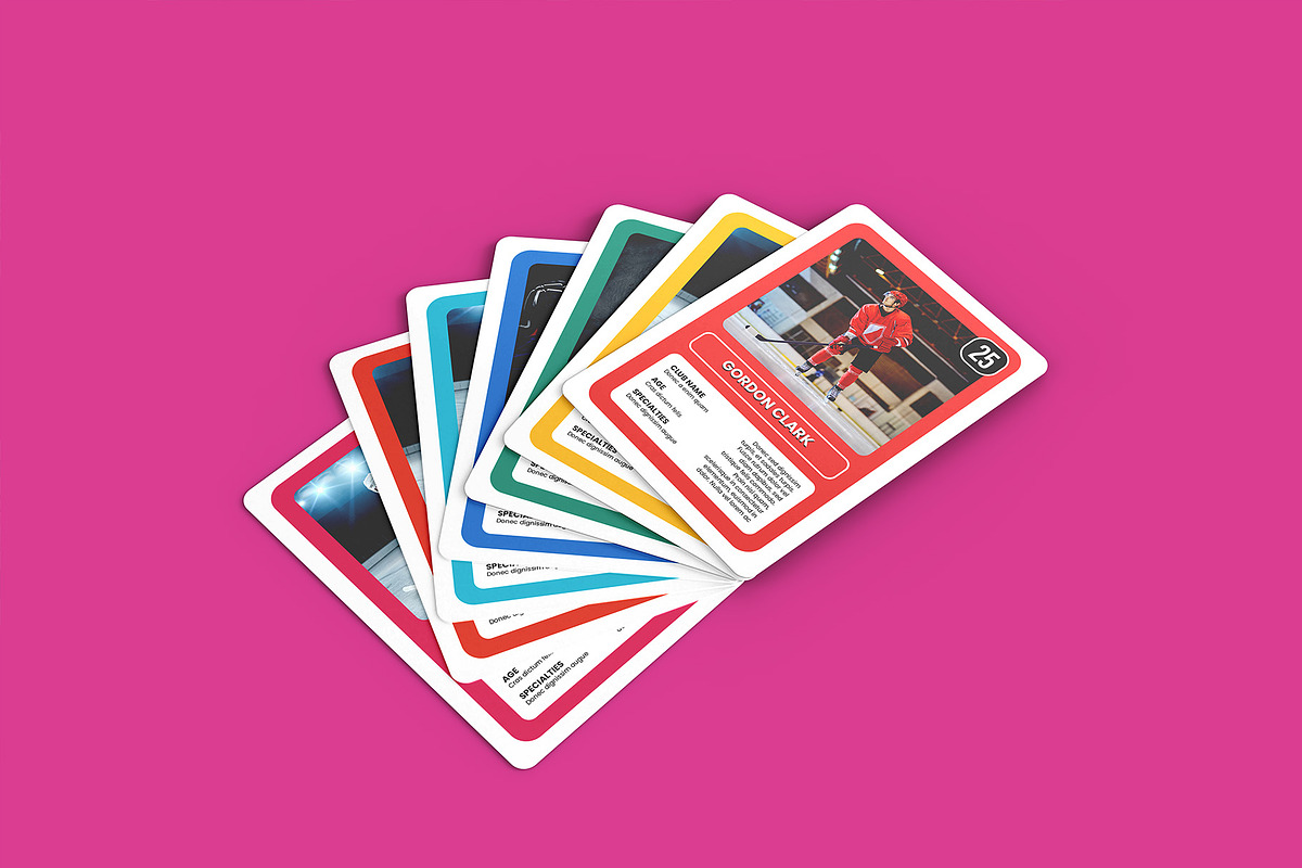 Trading Cards Mockup v3 - 8 views, an Advertising Mockup by Illusiongraphic (Photo 2 of 18)