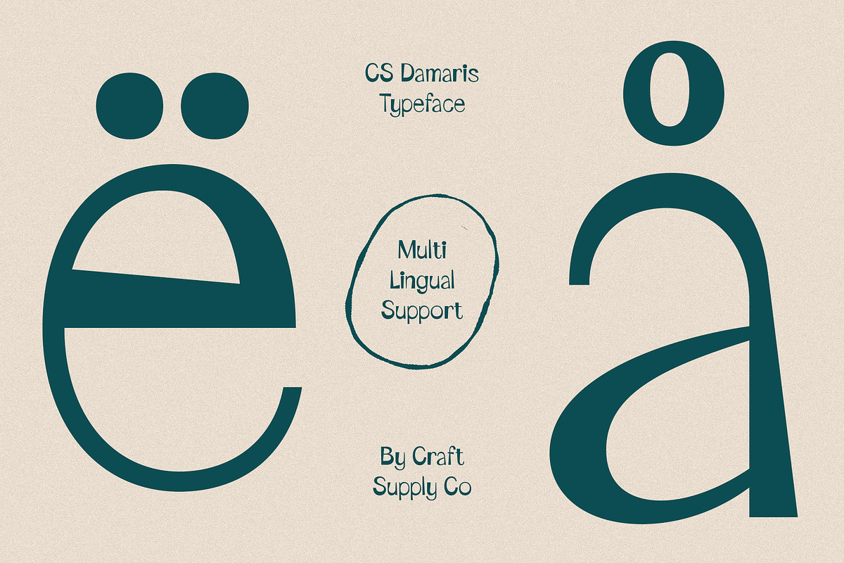 CS Damaris – Fun Font, a Sans Serif Font by Craft Supply Co. (Photo 5 of 8)