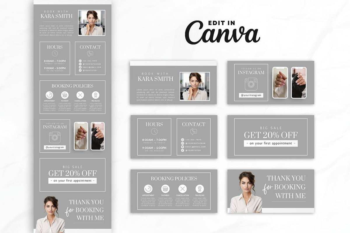 Nail Tech Acuity Scheduling • Canva, a Websites & App Template by OniriqveDesigns (Photo 2 of 8)