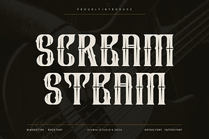 Scream Steam - Gothic Blackletter