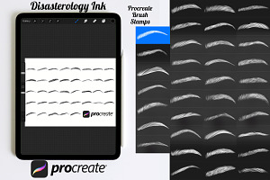 Eyebrows Set 3 Procreate Brush Stamp