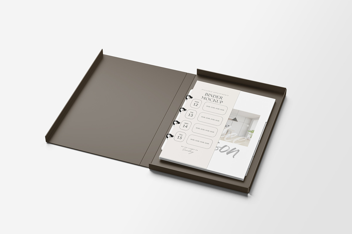 Binder Mockup, a Books & Magazine Mockup by Akaimockup (Photo 2 of 5)