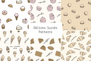 Délices Sucrés patterns, a Pattern Graphic by Lyolya Profitrolya (Thumbnail 1 of 7)