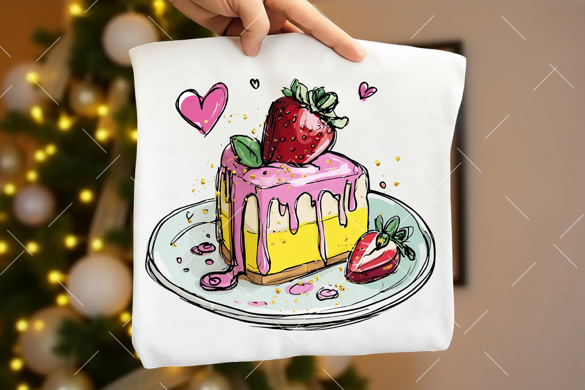 Watercolor Valentine Clipart, an Illustration by OK Design (Photo 6 of 6)