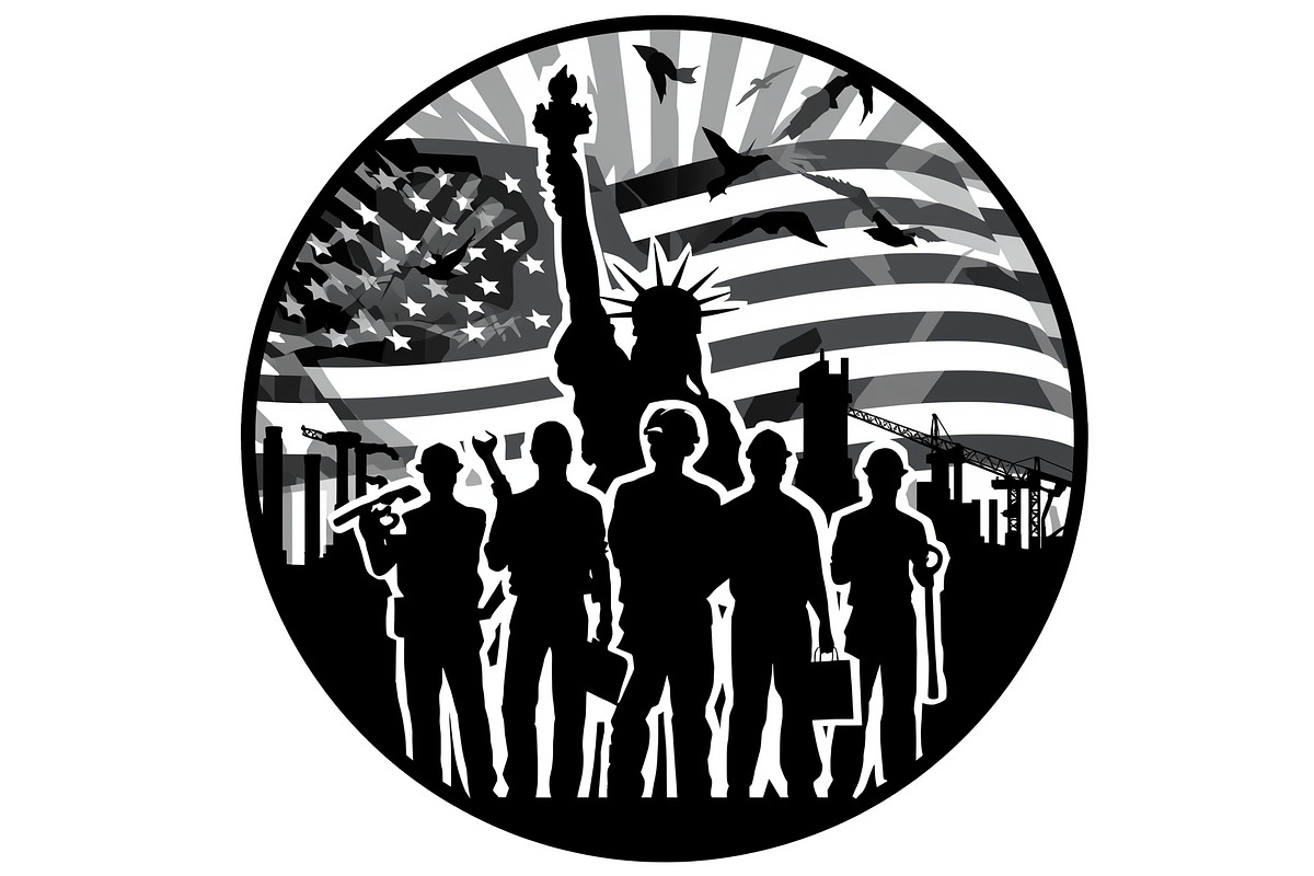 Worker Silhouette Vector Set, an Illustration by musafir_fashion (Photo 18 of 21)
