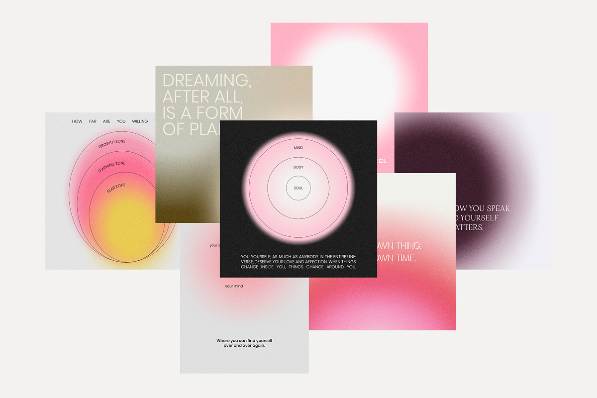 Instagram Quotes Posts Stories PS, a Social Media Template by Love Radiation Studio (Photo 9 of 19)