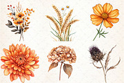 Fall Flowers Clipart, an Illustration by Libby Wishes (Thumbnail 3 of 6)