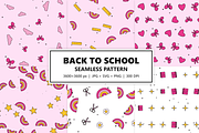 Back to School Seamless Pattern Set, a Pattern Graphic by Gfx Expert Team (Thumbnail 3 of 3)