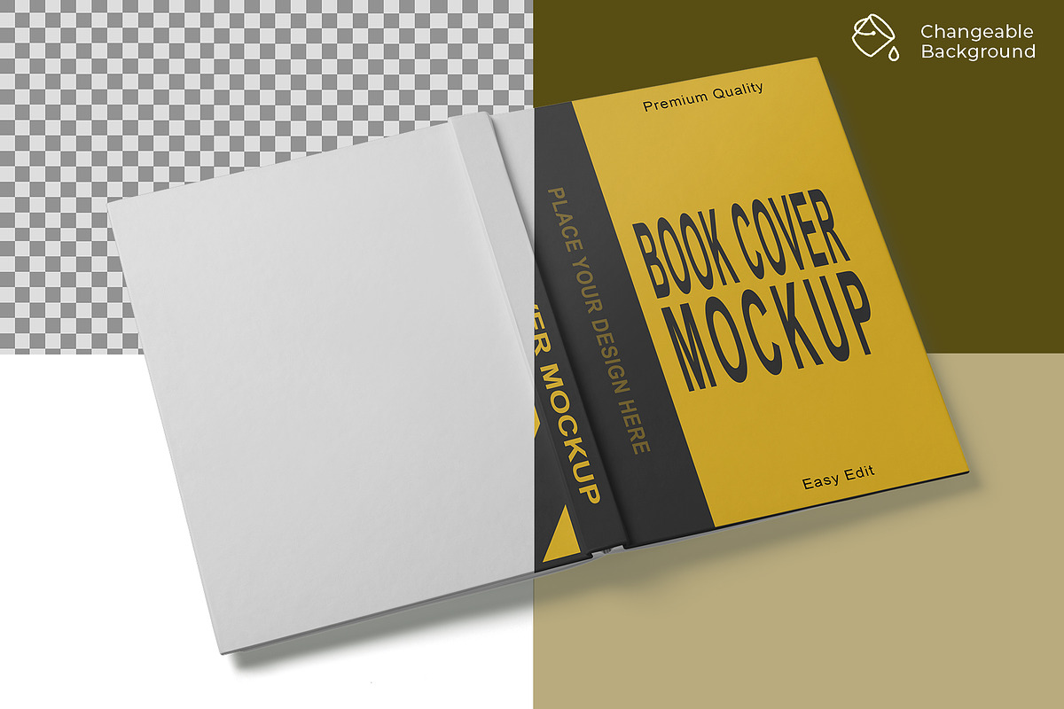 Book Cover Mockup, a Books & Magazine Mockup by mockupbuys (Photo 3 of 7)