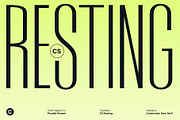 CS Resting – Modern Condensed Font, a Sans Serif Font by Craft Supply Co. (Thumbnail 1 of 8)