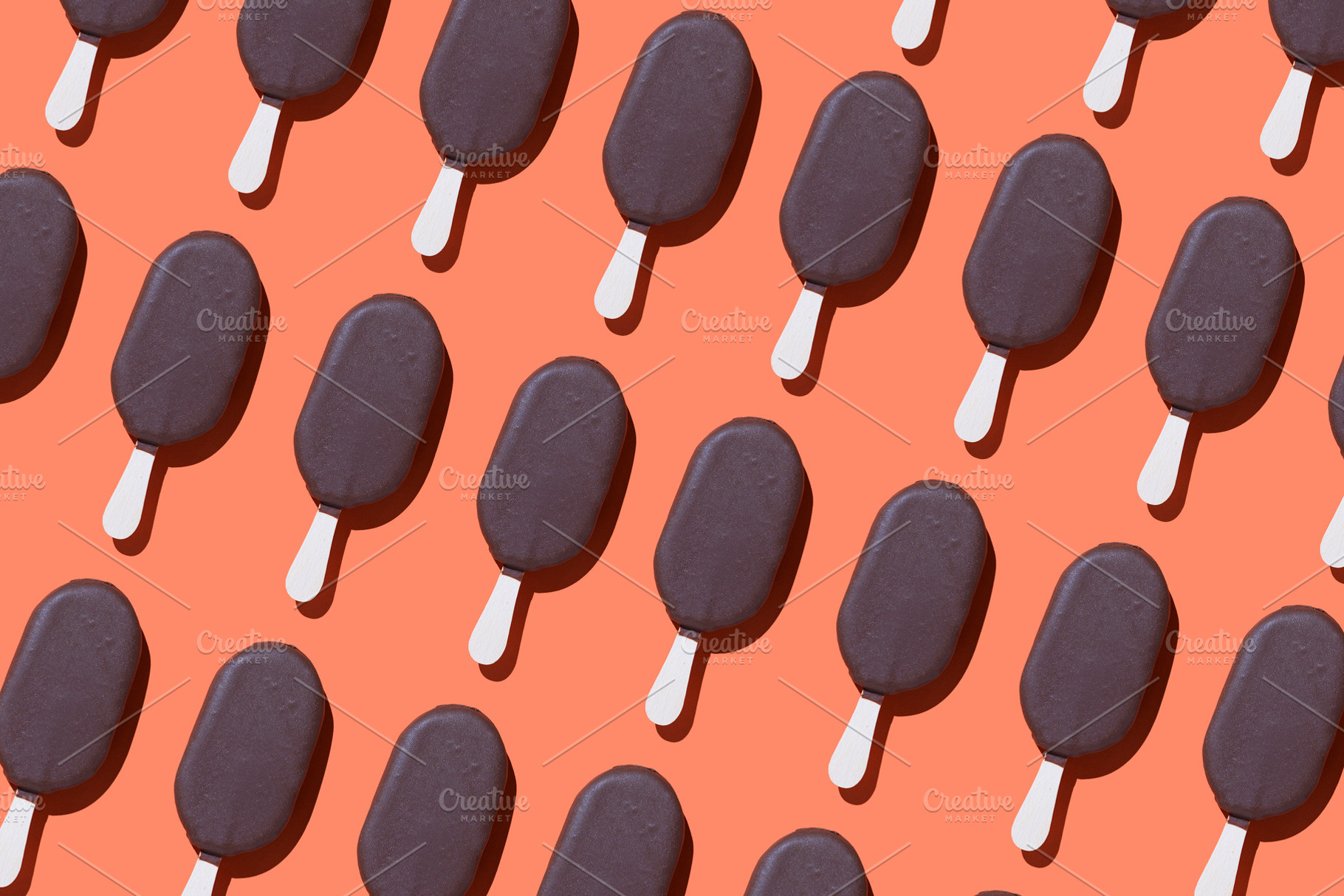 Ice cream popsicles stock photo containing ice and cream, a Food & Drink Photo by bogdandimages