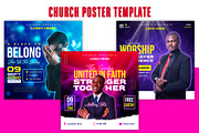Professional Church Poster Template, a Social Media Template by Triple M Graphics (Thumbnail 1 of 4)