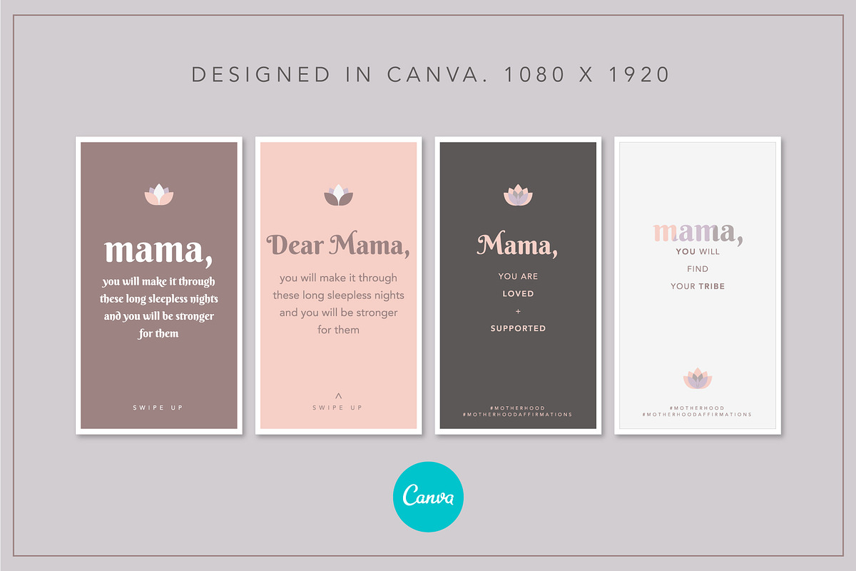 Motherhood Templates for Instagram, a Social Media Template by Carolyn Packard Design (Photo 7 of 9)