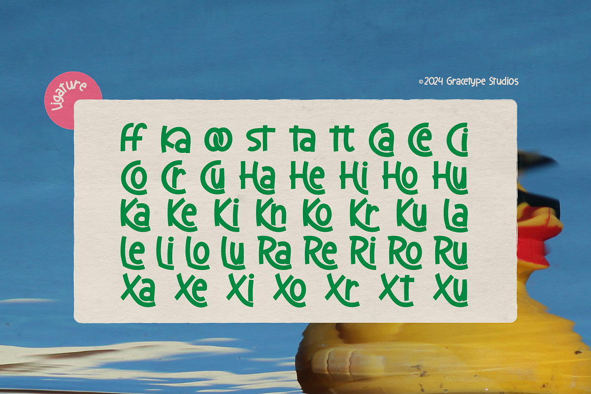 Comfy Quacky | Display Hand Drawn, a Handwritten Font by gracetype_studio (Photo 12 of 12)