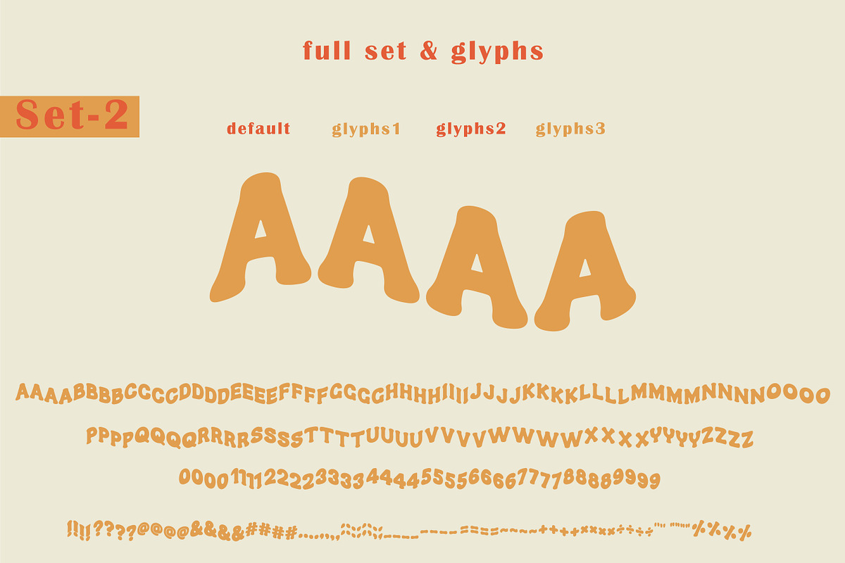 Wavy Stacked Bundle- Retro Font, a Serif Font by MaxArt Foundry (Photo 3 of 14)
