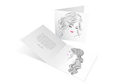 Romantic hairstyles line drawings, a Person Illustration by esylvia (Thumbnail 4 of 4)
