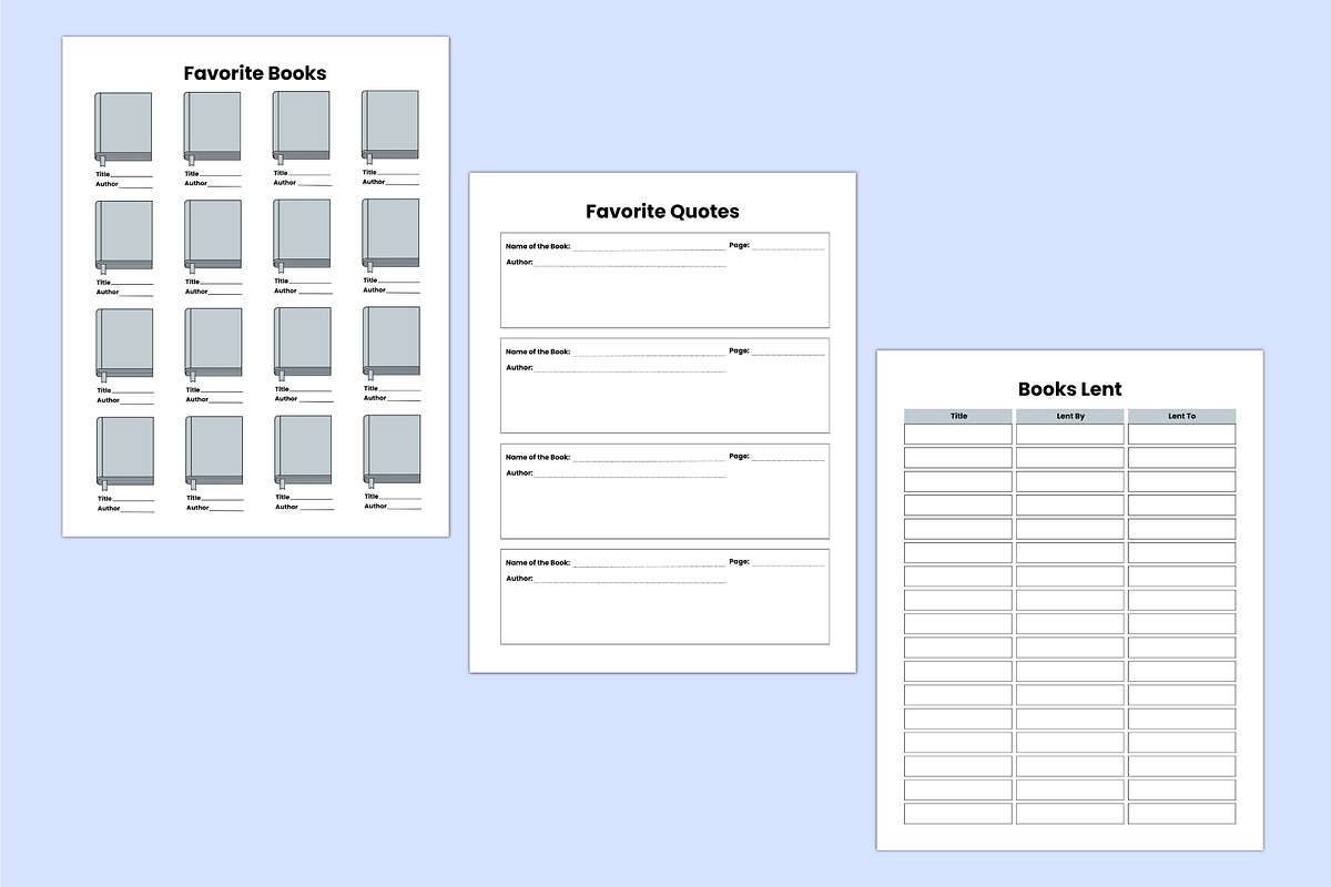 2026–2027 Reading Journal, a Stationery Template by Shumaya (Photo 4 of 5)