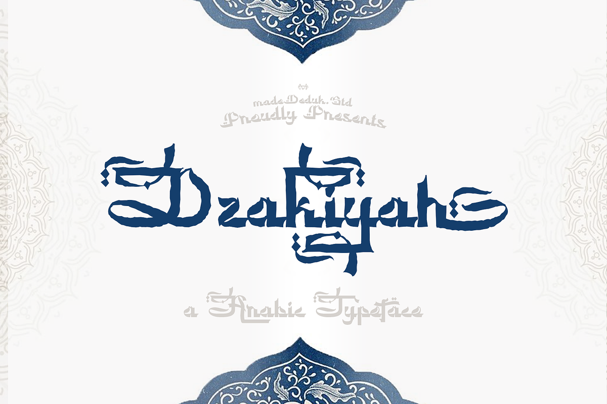 Dzakiyah - Arabic Font, a Symbol Font by madeDeduk (Photo 1 of 10)