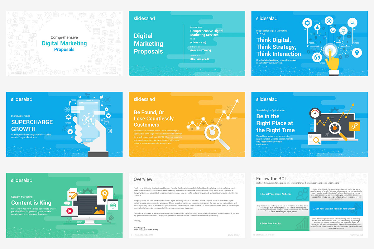 Top Digital Marketing Proposals PPT, a Presentation Template by SlideSalad (Photo 6 of 32)