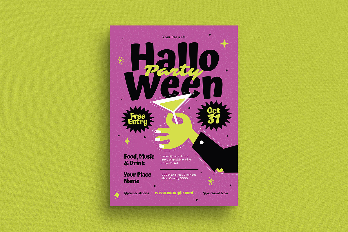 Halloween Party Event Flyer, a Flyer Template by Guuver (Photo 1 of 3)