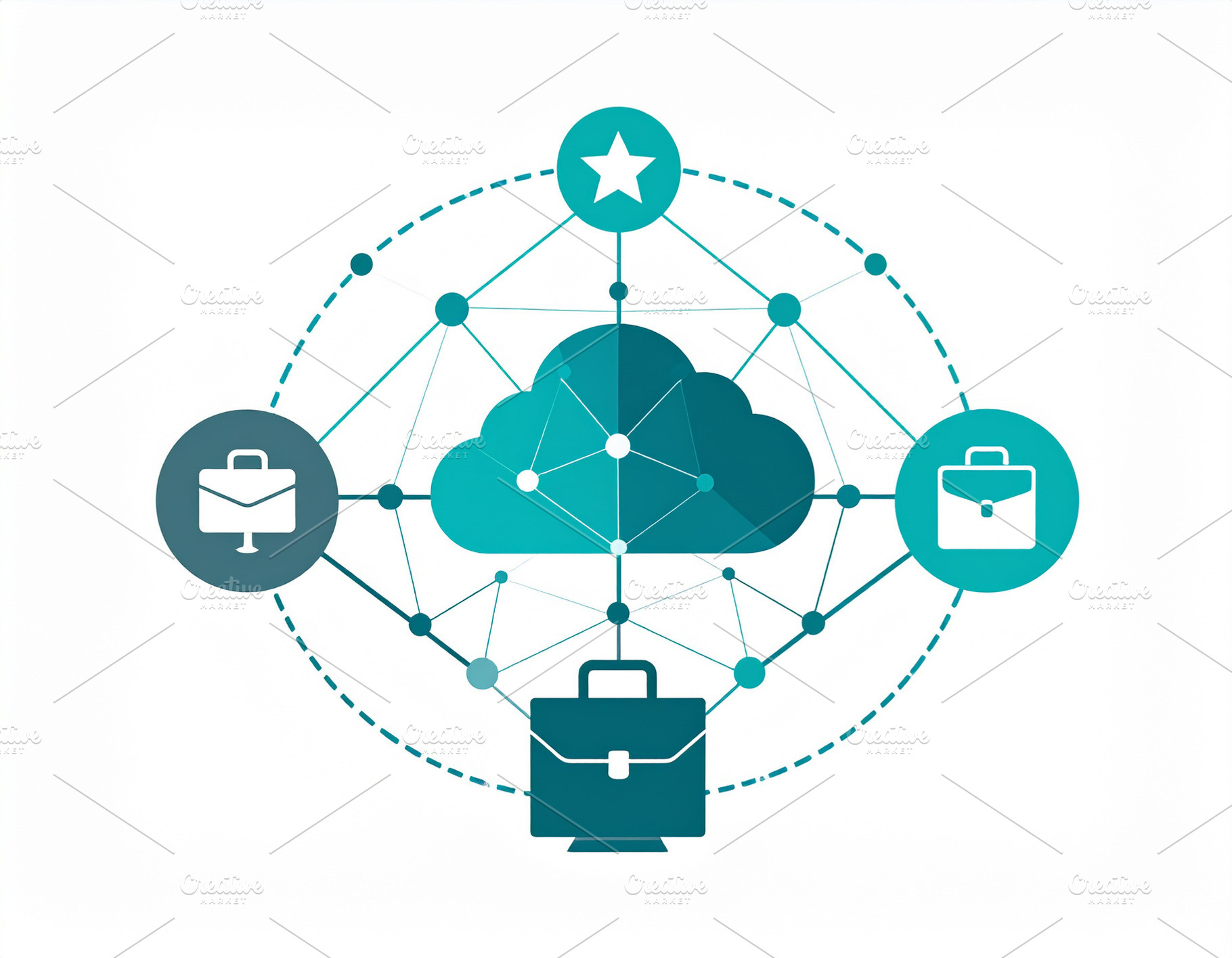 Cloud storage concept flat illustration design, a Technology Photo by DanFLCreativo