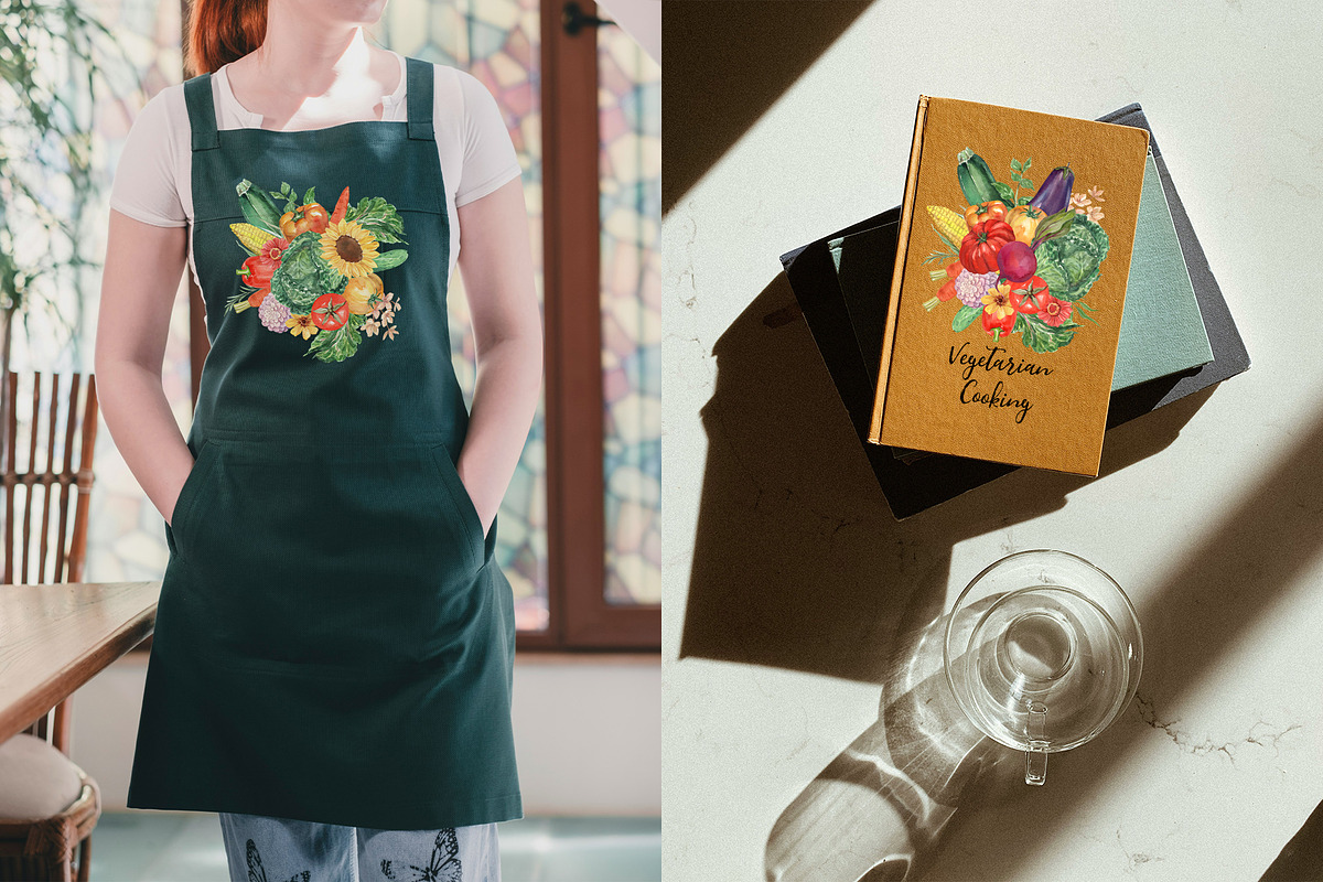 Fresh Off the Market Farm Watercolor, a Food Illustration by Catch the Dream Art (Photo 9 of 12)