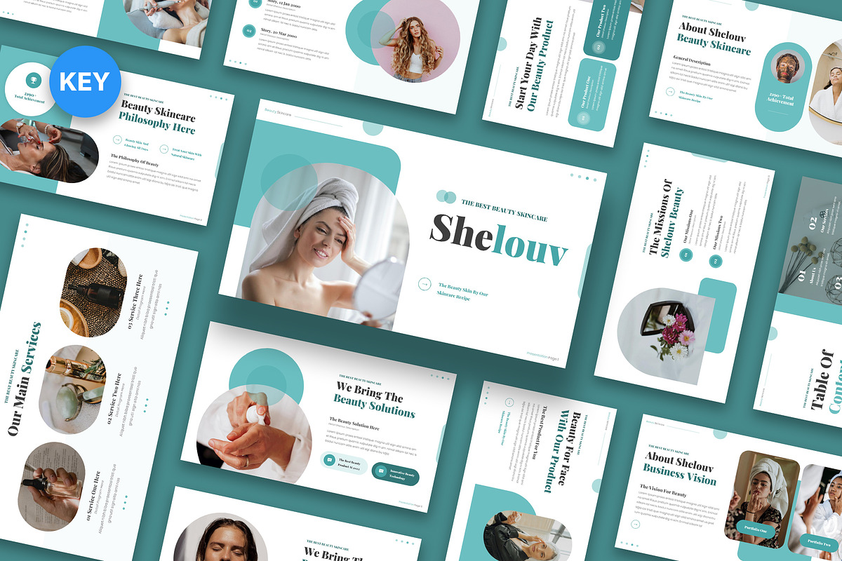 Shelouv Beauty Skincare Keynote, a Presentation Template by kerismaker (Photo 1 of 6)