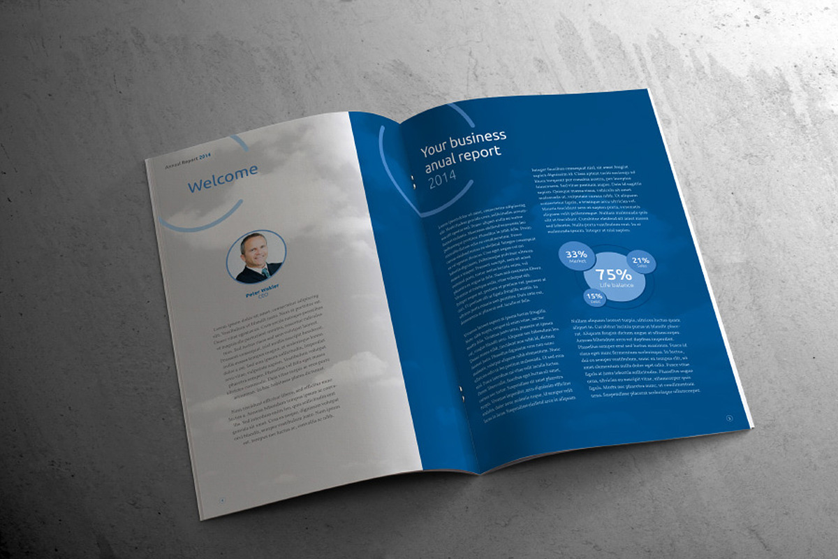 A4 Business Annual Report, a Brochure Template by INTERARTIVITY (Photo 4 of 11)
