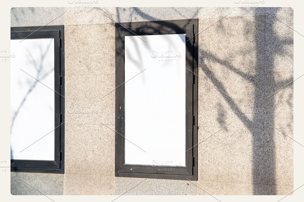 Street Poster Frame Mockup, an Advertising Mockup by Bruto Mockups (Photo 3 of 3)