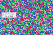 Pink florals seamless pattern, a Pattern Graphic by SirenaArt (Thumbnail 7 of 11)