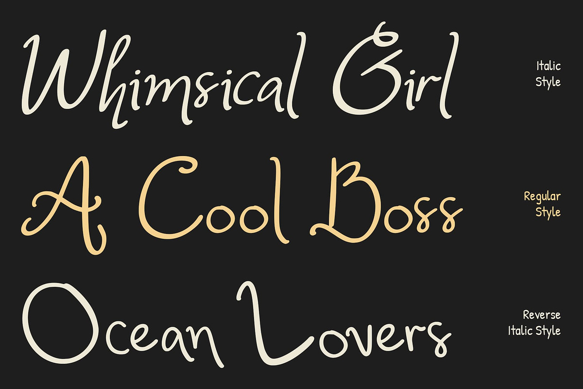 CS Artesia – Whimsy Handwritten Font, a Handwritten Font by Craft Supply Co. (Photo 4 of 8)