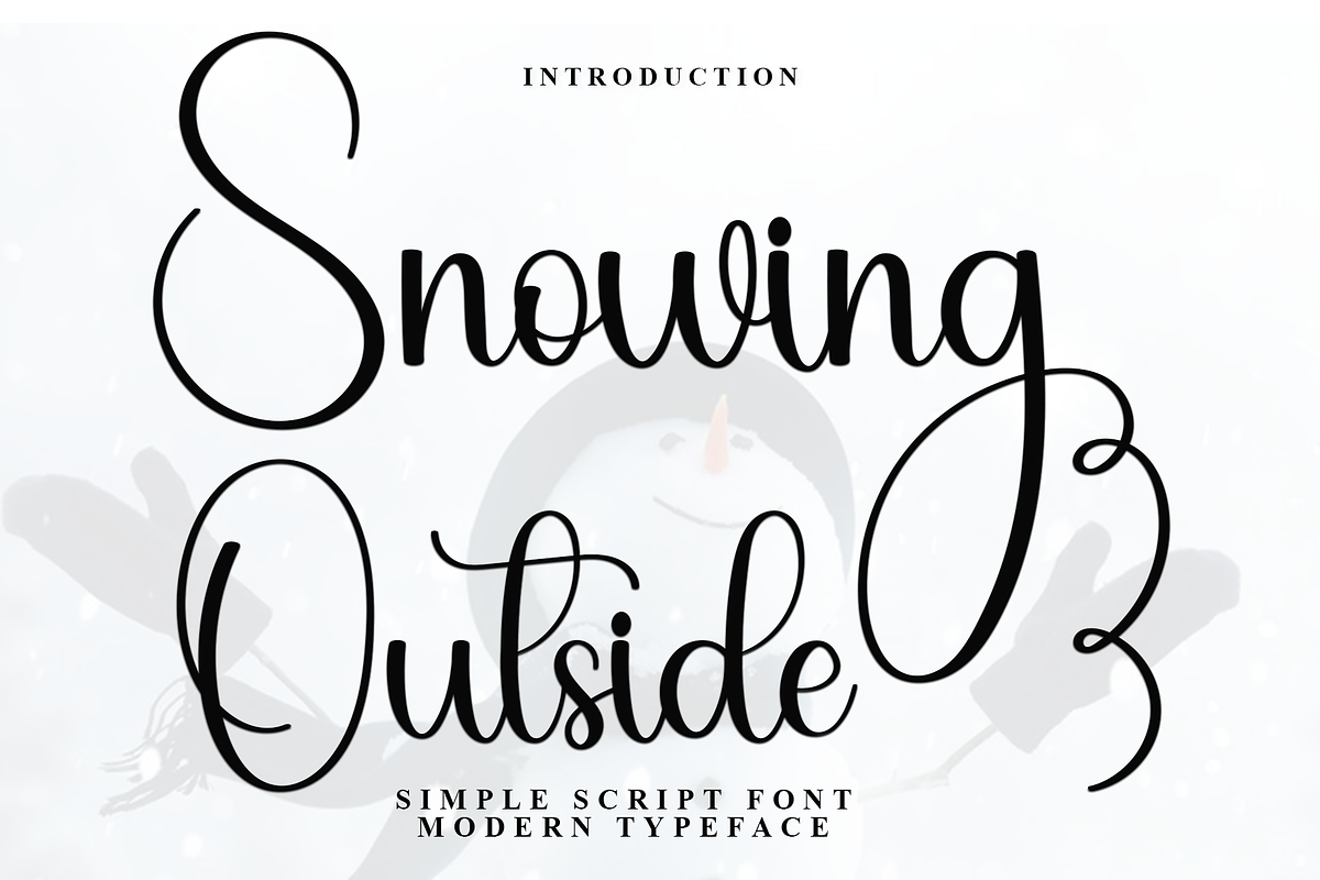 Snowing Outside, a Handwritten Font by FreshTypeINK (Photo 1 of 8)