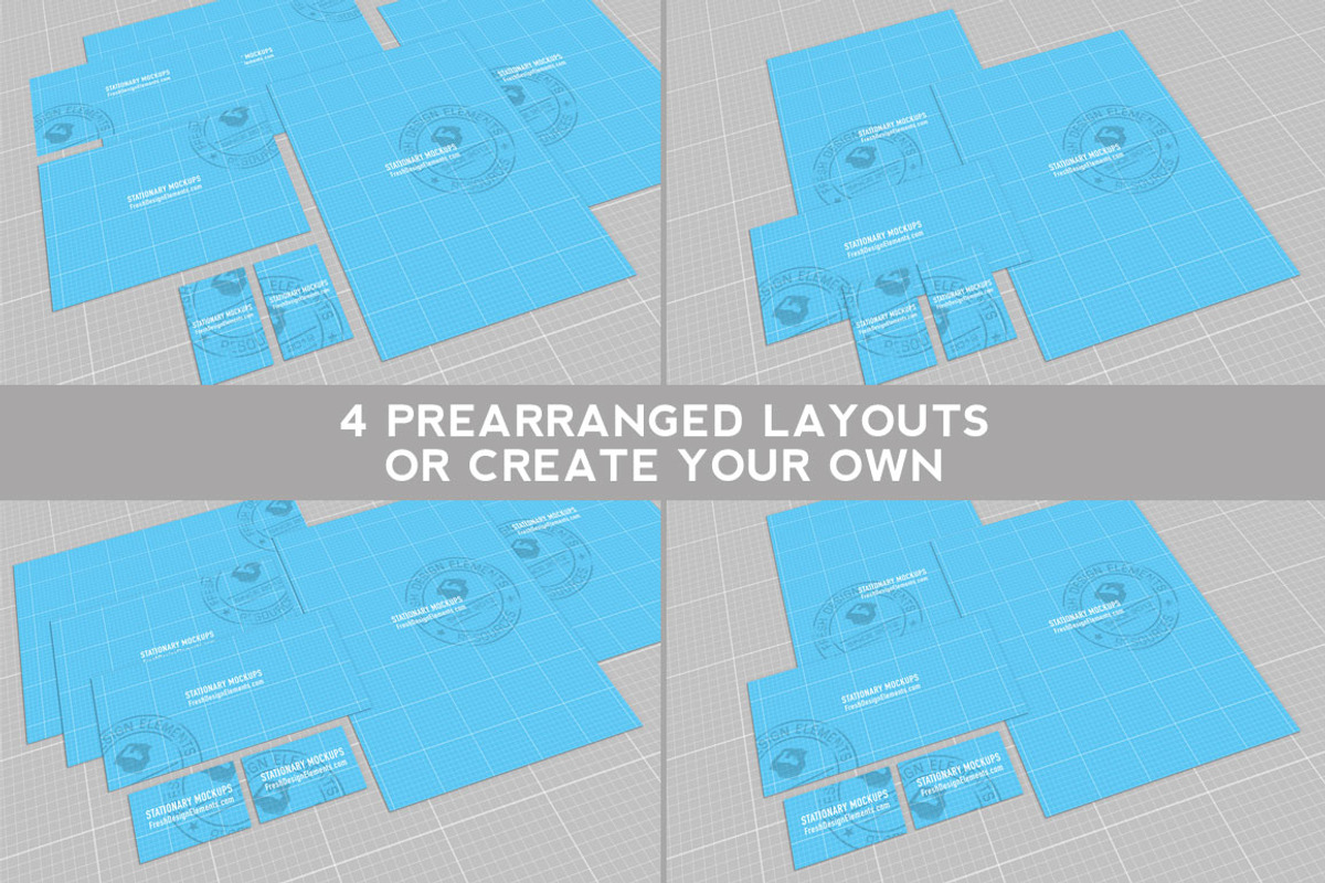 European A-Format Stationery Mockup, a Print Template by Fresh Design Elements (Photo 10 of 11)