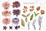 Watercolor Flower, Halloween Clipart, an Illustration by May • SHO (Thumbnail 4 of 17)