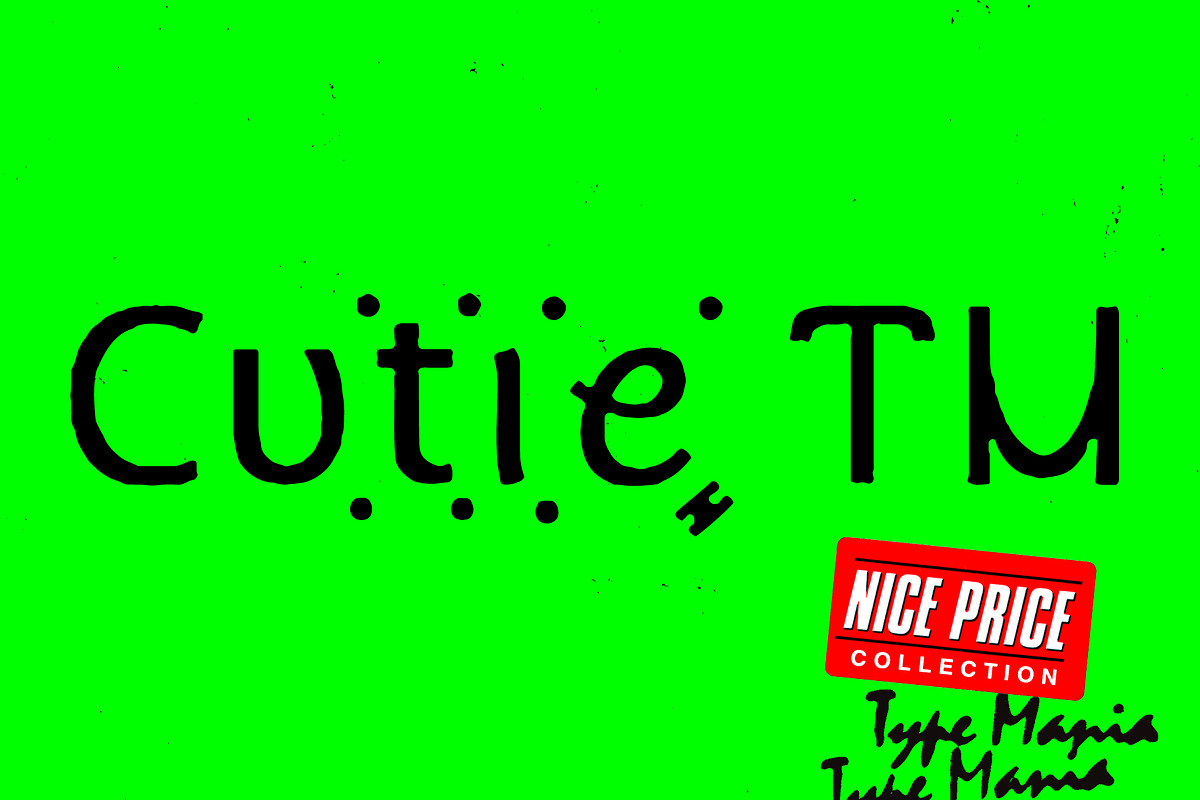 Cutie TM – Fancy Internet Font, a Sans Serif Font by Type Mania (Photo 1 of 10)