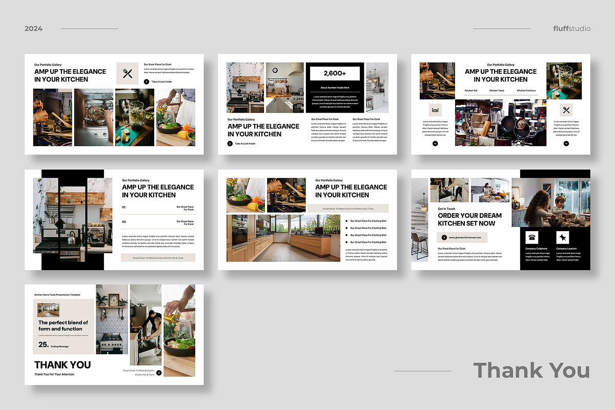 Kitchen Powerpoint Template | Creative Market