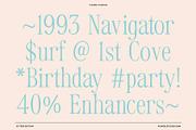 VS Teen Edition – Retro Serif Font, a Serif Font by Vicarel Studios (Thumbnail 6 of 21)