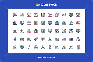 Literacy icons, an Outline Icon by Wencory