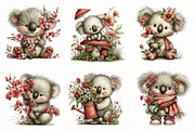 Whimsical Spring Koala Clipart, an Illustration by Designworld (Thumbnail 4 of 5)