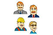 Cartoon businessmen, builder, doctor, a Person Illustration by Vector Tradition (Thumbnail 3 of 3)