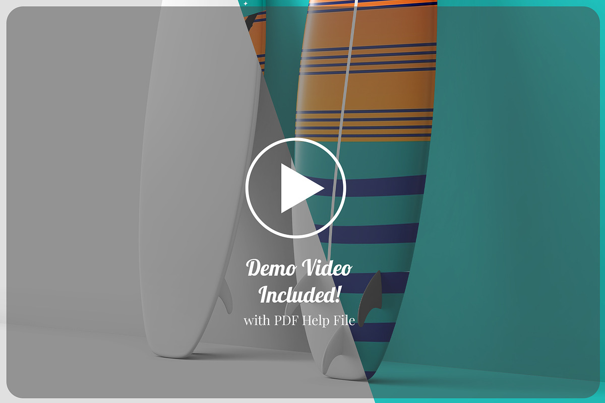 Long Surfing Board PSD Mockup Set, a Product Mockup by Remnand Studio (Photo 7 of 11)