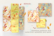 Autumn Watercolor Patterns Mini Set, an Illustration by NATASHA CHU (Thumbnail 5 of 5)