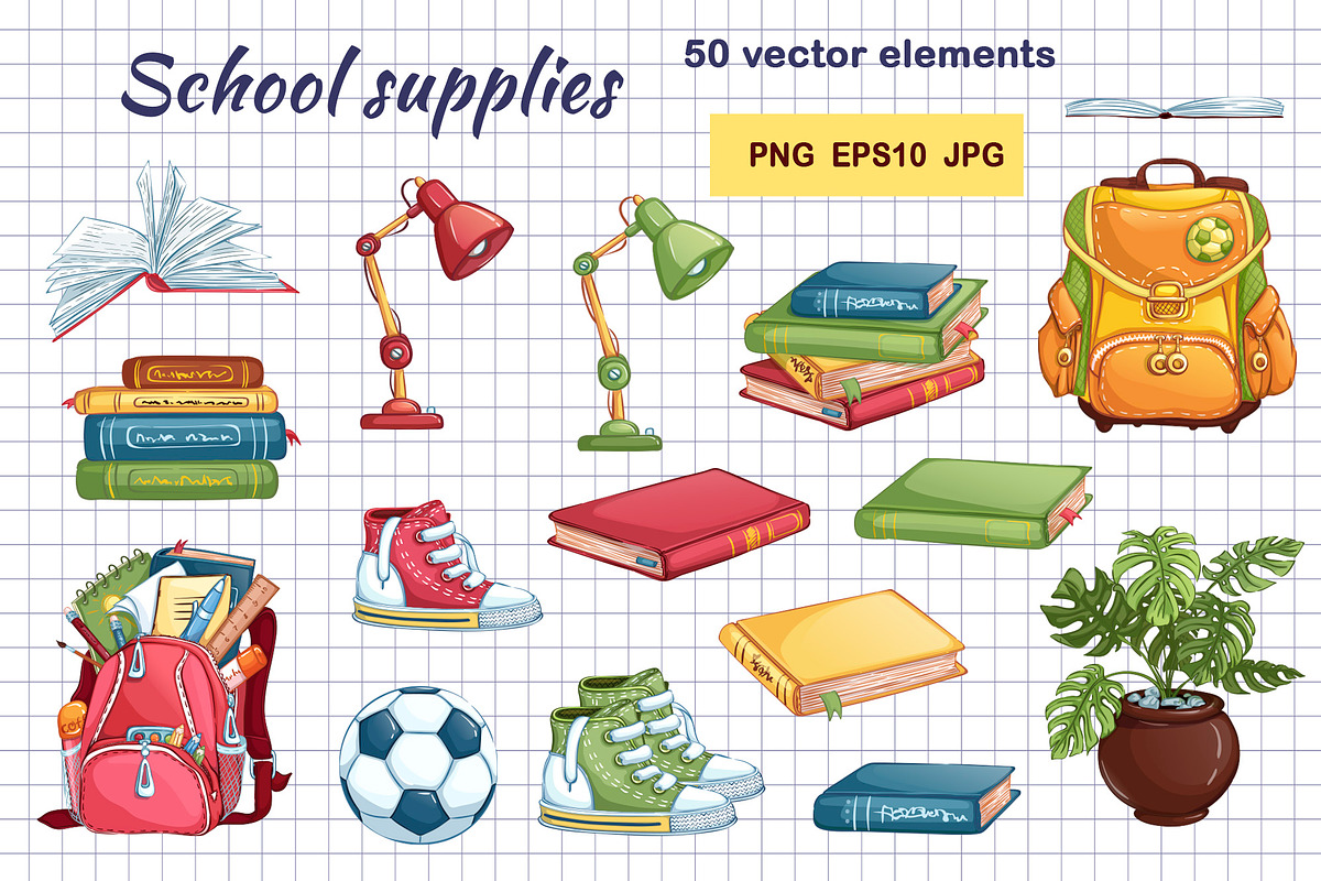 Back to school. Vector set, an Education Illustration by Maycat_store (Photo 3 of 8)