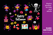 Happy Halloween Stickers Collection, a Seasonal Illustration by VasilkovS (Thumbnail 2 of 9)