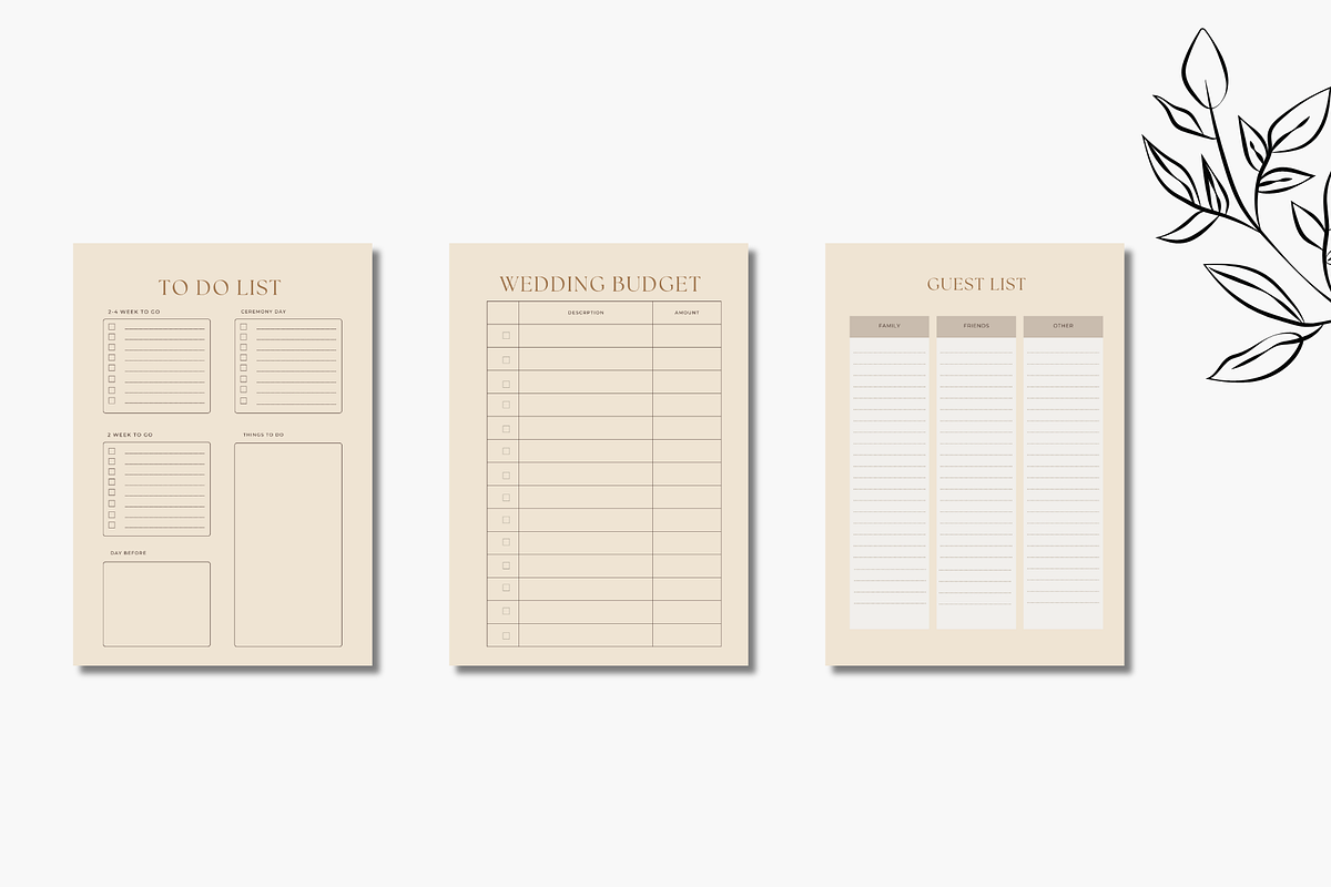 Wedding Planner Canva, a Design Template by Astro Magic Digital (Photo 3 of 5)