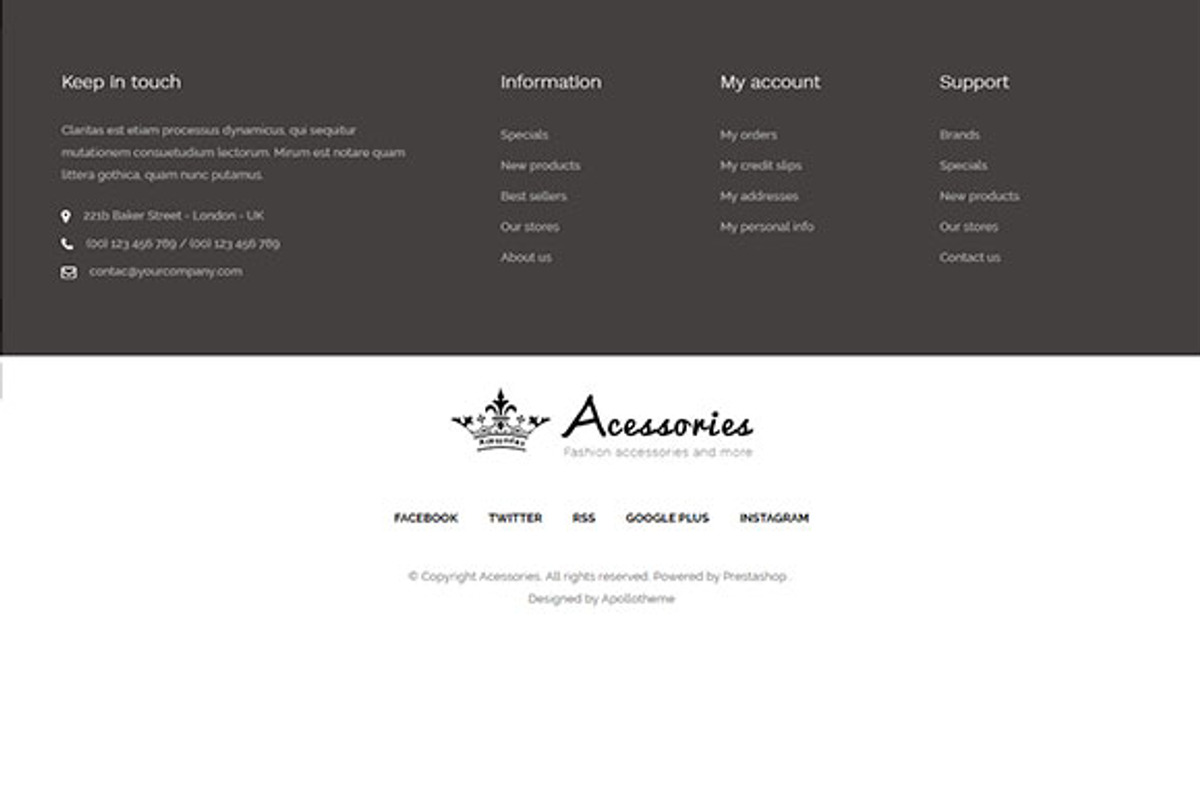 Ap Accessories Prestashop Theme, a Websites & App Template by apollotheme (Photo 6 of 6)