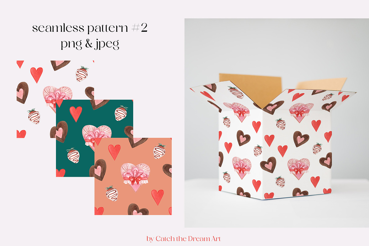 Sweet Valentine's Watercolor, a Food Illustration by Catch the Dream Art (Photo 12 of 18)